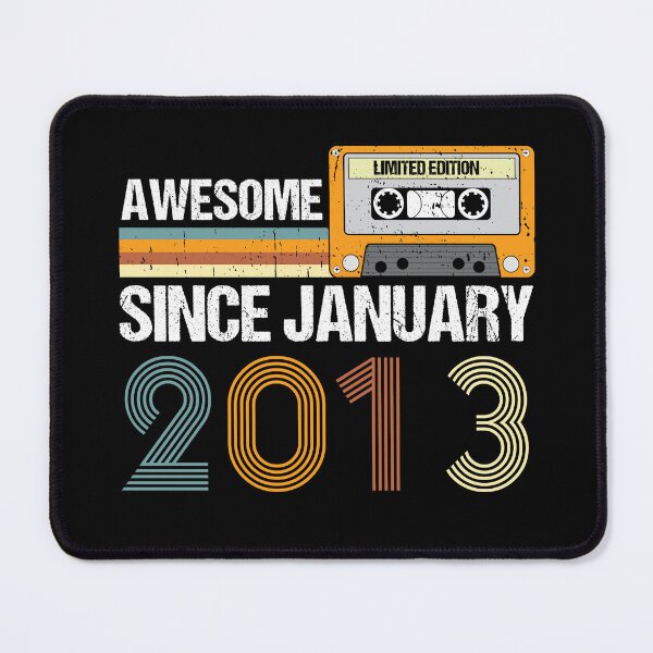 Item preview, Awesome Since January 2013 | 10th Birthday Gifts | 10 Years Old Gifts designed and sold by AMINE ★★★★★.