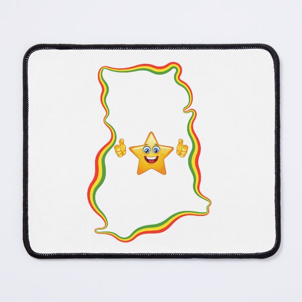 Item preview, Ghana Happy Star Emoji designed and sold by AfriStyleUK.