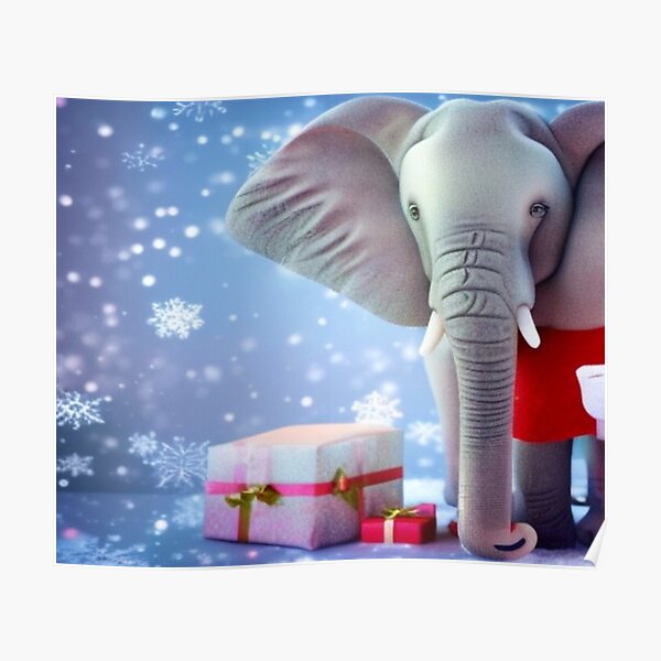 "oh no i picked the wrong white elephant" Poster for Sale by Bizkozy