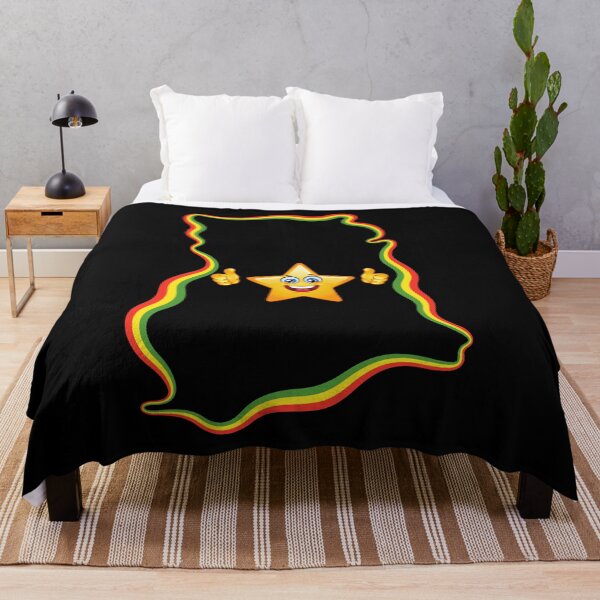 Item preview, Ghana Happy Star Emoji designed and sold by AfriStyleUK.