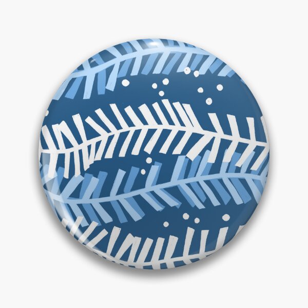 Item preview, Holiday Garland on Blue designed and sold by latheandquill.