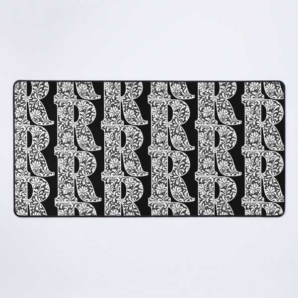 Item preview, The Letter R- White Lace Botanical Monogram designed and sold by Tasha-design.