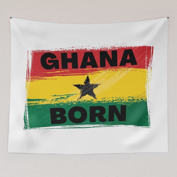 Item preview, Ghana Born On The Flag designed and sold by AfriStyleUK.