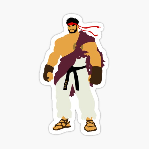 street fighter 6 Ryu complex design Sticker for Sale by SmasherDesigns