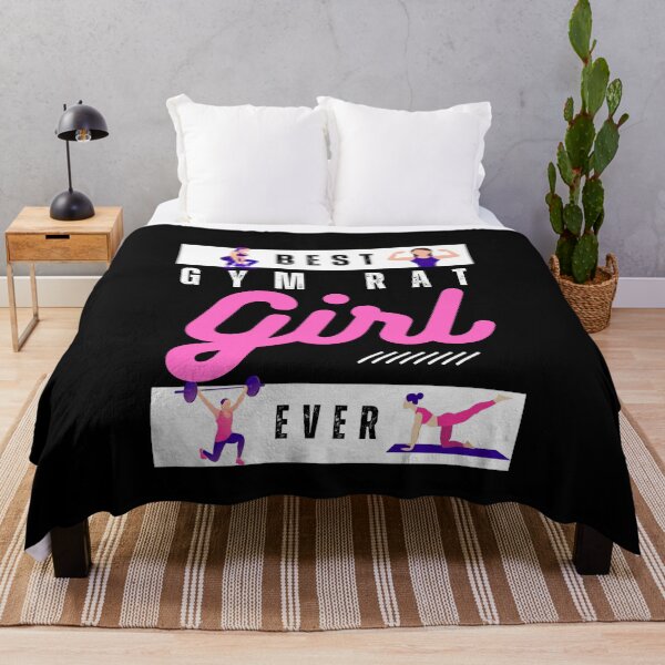 Item preview, Best gym rat girl ever | bodybuilding motivation quotes designed and sold by Shambusiness.