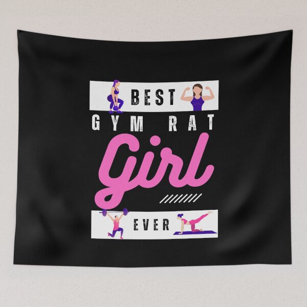 Item preview, Best gym rat girl ever | bodybuilding motivation quotes designed and sold by Shambusiness.