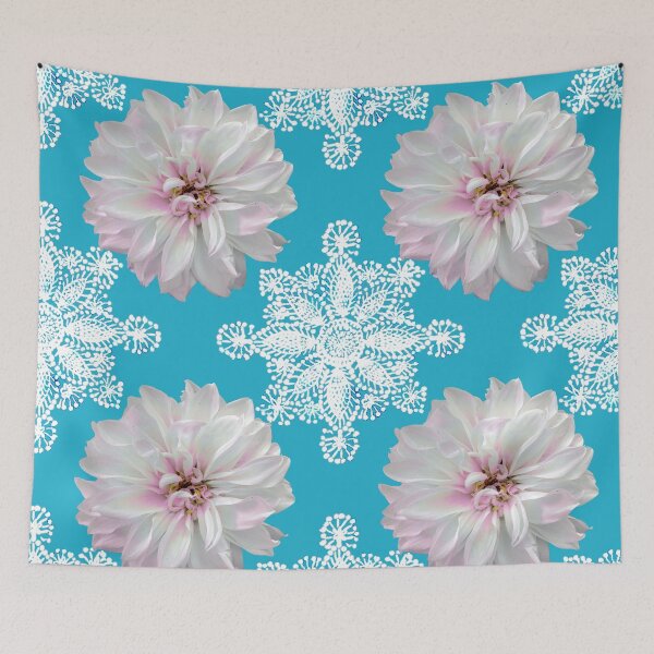 Item preview, White Dahlia Doily PNG designed and sold by HelenPDesigns.