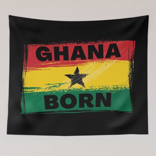 Item preview, Ghana Born On The Flag designed and sold by AfriStyleUK.
