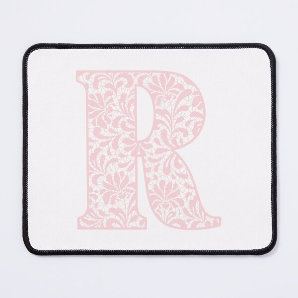 Item preview, The Letter R- Pink Lace Botanical Monogram designed and sold by Tasha-design.