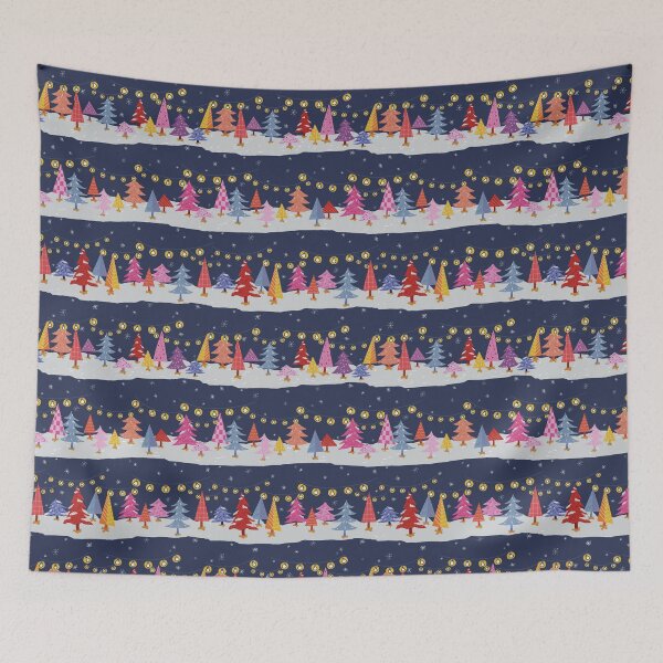 Item preview, A Very Charlie Brown Christmas Colorful Trees designed and sold by Laura Jane Kirton.