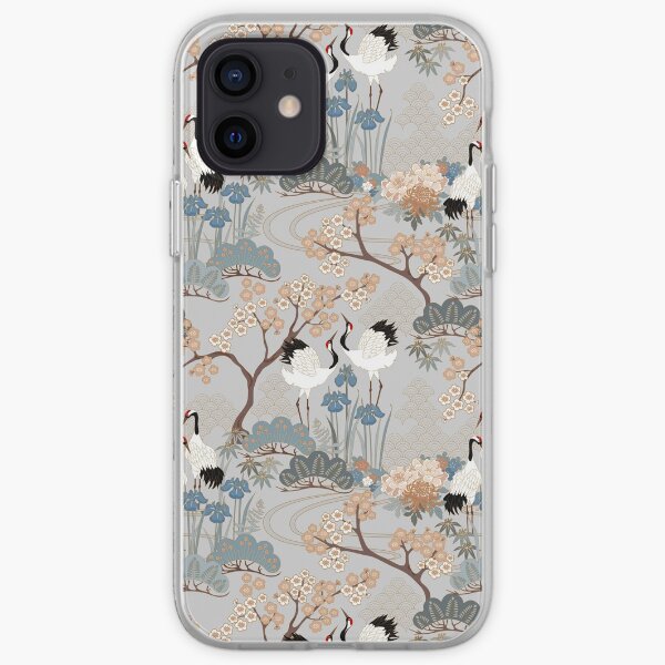 Jardin japonais gris Coque souple iPhone
