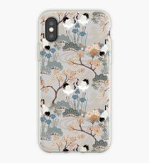 Vinilo o funda para iPhone Jardín japonés gris