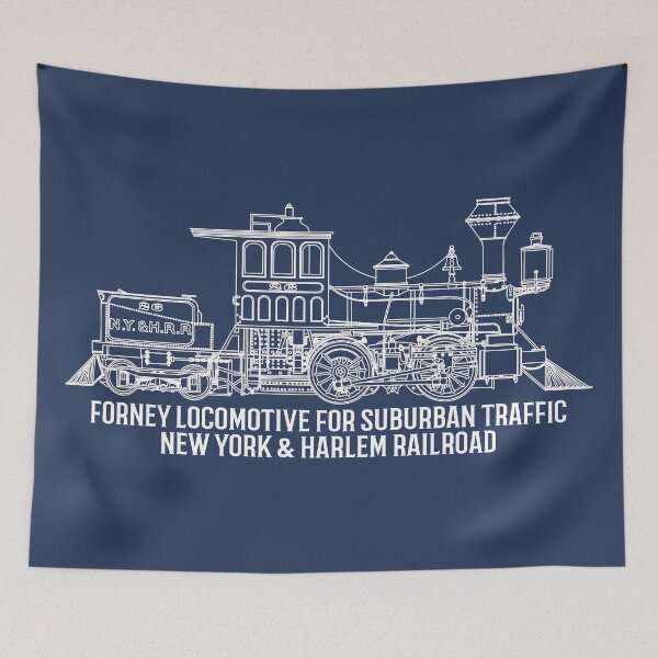 Item preview, 1876 Forney Steam Locomotive for New York Suburban Traffic Blueprint Diagram Gift designed and sold by Maljonic.