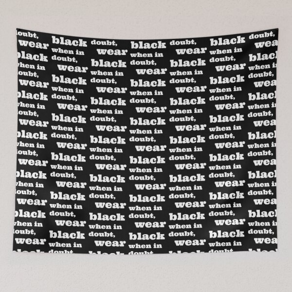 Item preview, when in doubt, wear black designed and sold by silviasunflower.