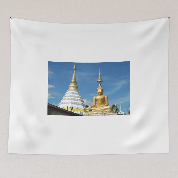 Item preview, Chiang Mai: Wat Chiang Yuen - Gold, White & Blue designed and sold by justbmac.