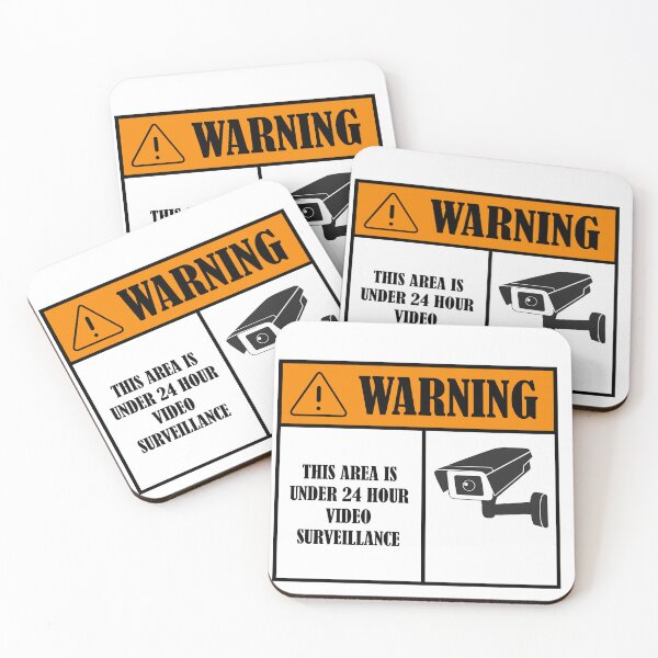Item preview, Warning video surveillance sticker designed and sold by Enzo GraphicsDesign.