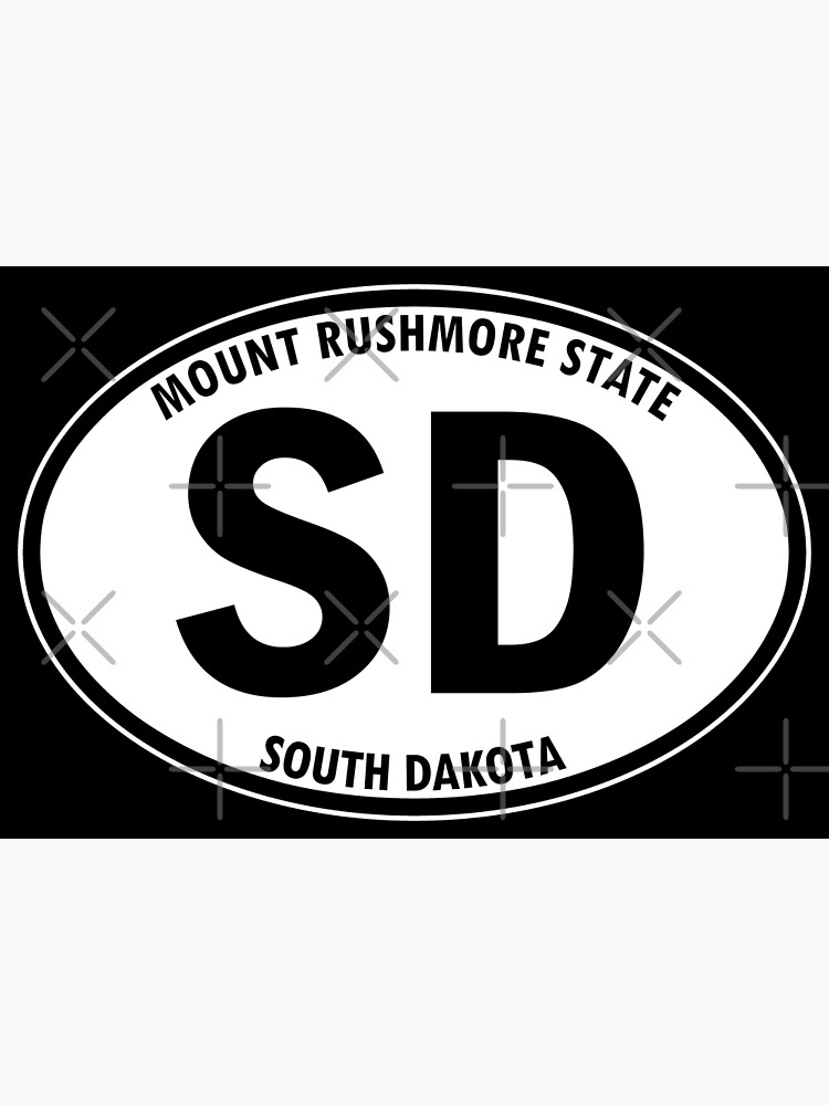 "South Dakota, SD, Mount Rushmore State State Abbreviation and Motto