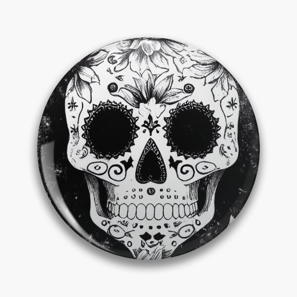 Item preview, Negro y amp; Calavera de azúcar blanca designed and sold by TextureFactory.