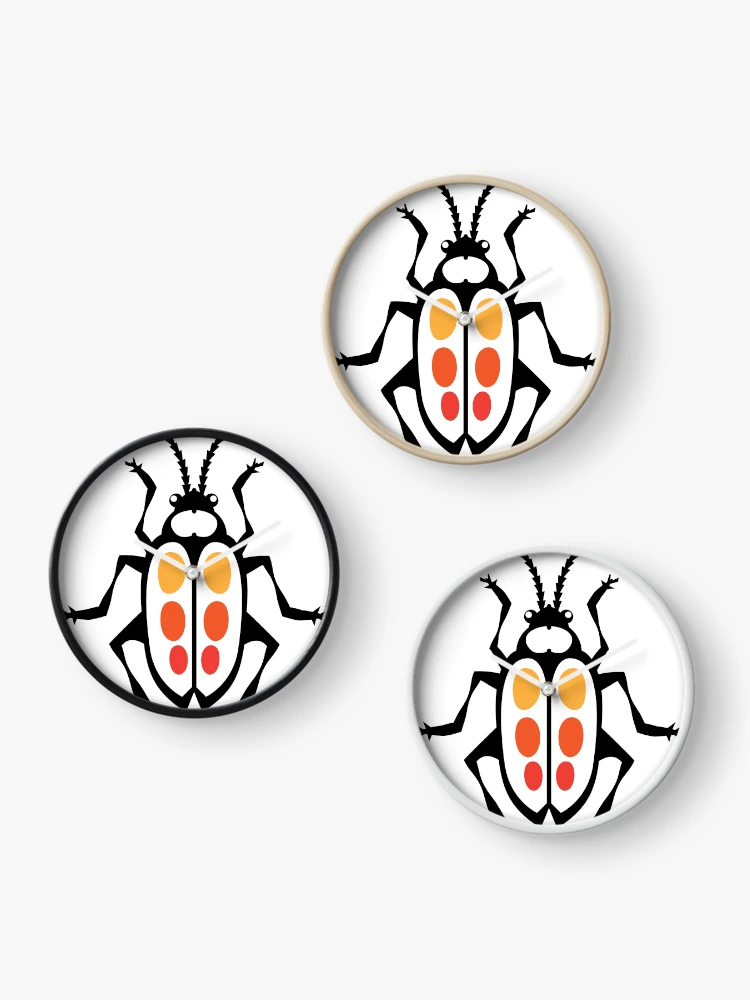Thumbnail 3 of 4, Clock, Insect designed and sold by vectorworks51.
