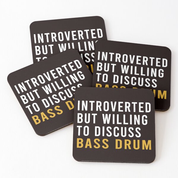 Item preview, Willing To Discuss Bass Drum, Funny Drumming designed and sold by Aerial Addicts.
