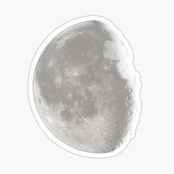 waning gibbous Sticker