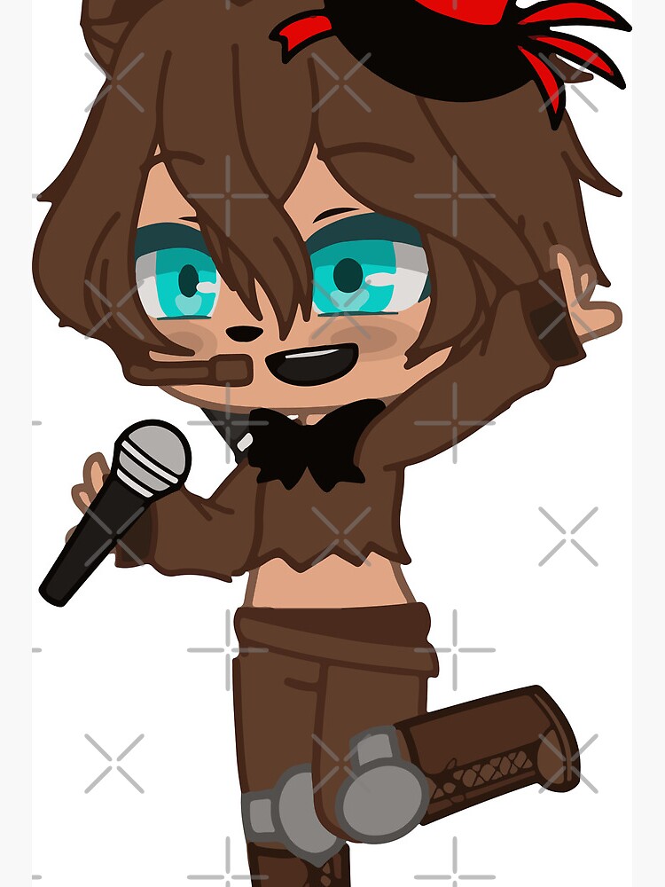 Cheerful Chibi Boy Singer Gacha Club. Oc friends forever Gacha life - Gacha  Club Dolls | Art Board Print