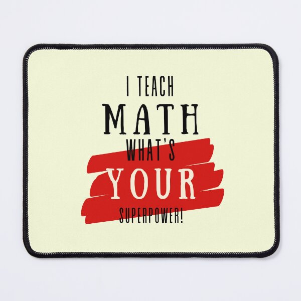 Item preview, Superhero Math Teacher Appreciation designed and sold by superteachers.