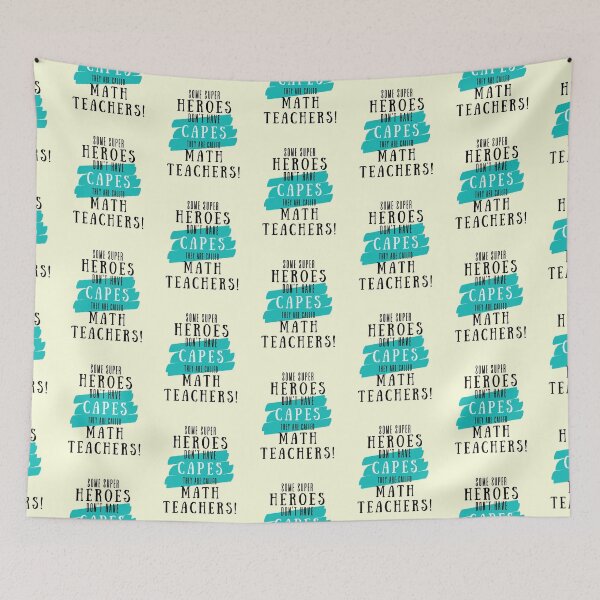 Item preview, Superhero Math Teacher Appreciation designed and sold by superteachers.