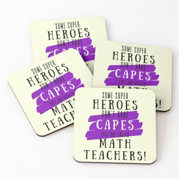 Item preview, Superhero Math Teacher Appreciation designed and sold by superteachers.
