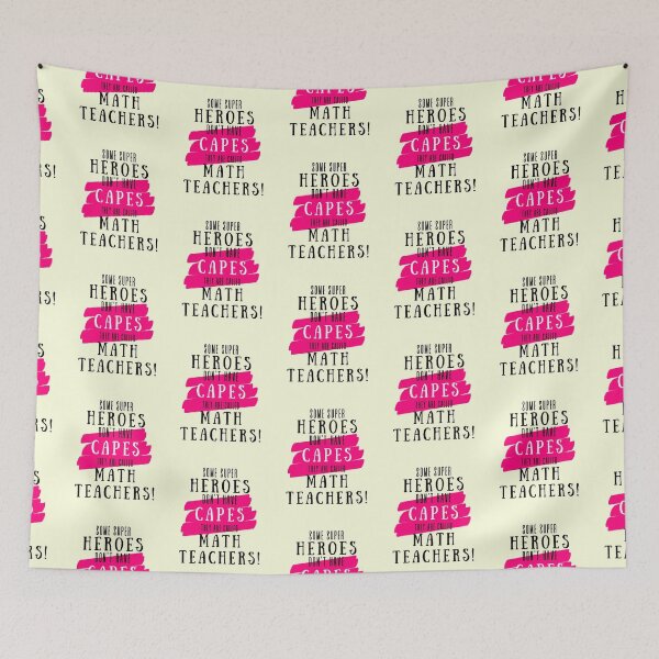 Item preview, Superhero Math Teacher Appreciation designed and sold by superteachers.