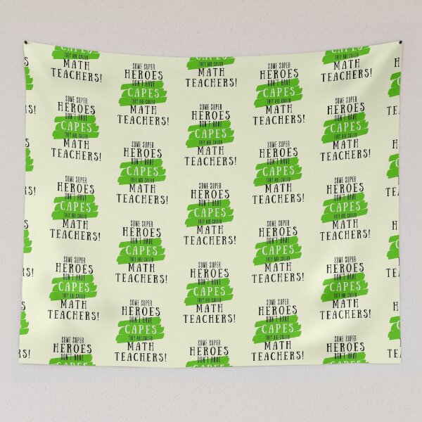 Item preview, Superhero Math Teacher Appreciation designed and sold by superteachers.