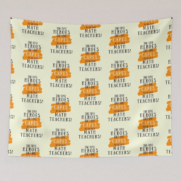 Item preview, Superhero Math Teacher Appreciation designed and sold by superteachers.