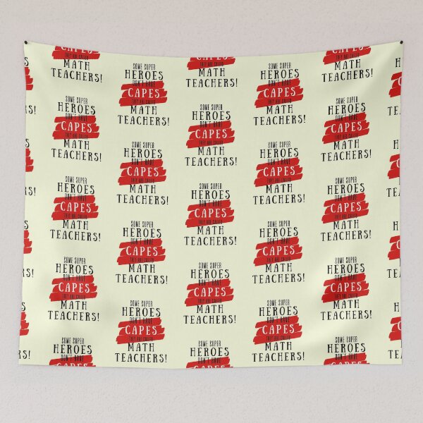 Item preview, Superhero Math Teacher Appreciation designed and sold by superteachers.
