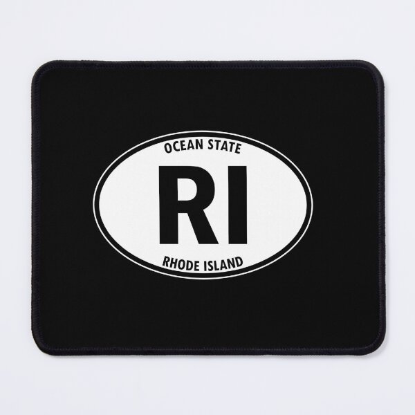 Item preview, Rhode Island, RI, Ocean State - State Abbreviation and Motto Oval Travel Bumper Sticker for your Car or Luggage. designed and sold by BBTravels.