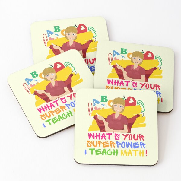 Item preview, I Teach Math Teacher Appreciation designed and sold by superteachers.