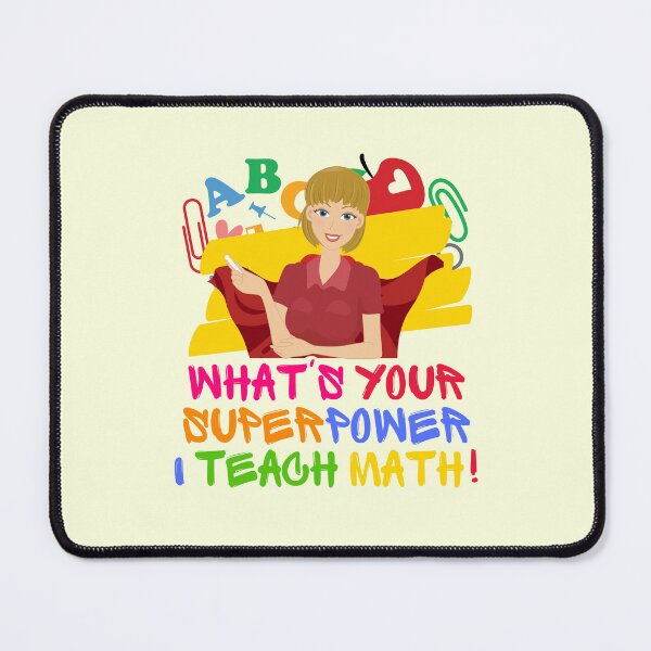 Item preview, I Teach Math Teacher Appreciation designed and sold by superteachers.