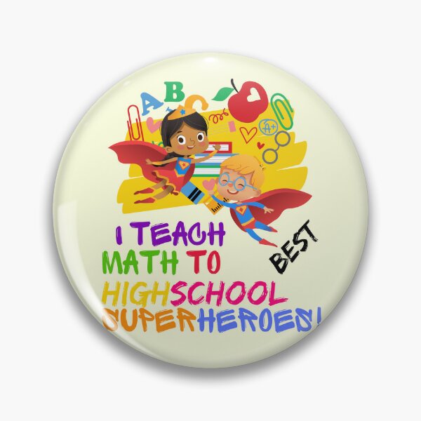 Item preview, Math Teacher Superhero Appreciation designed and sold by superteachers.