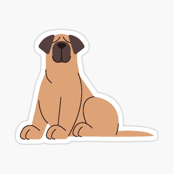 Vista previa del artículo con la obra «Perro grande y lindo», diseñado y vendido por Strajker00.