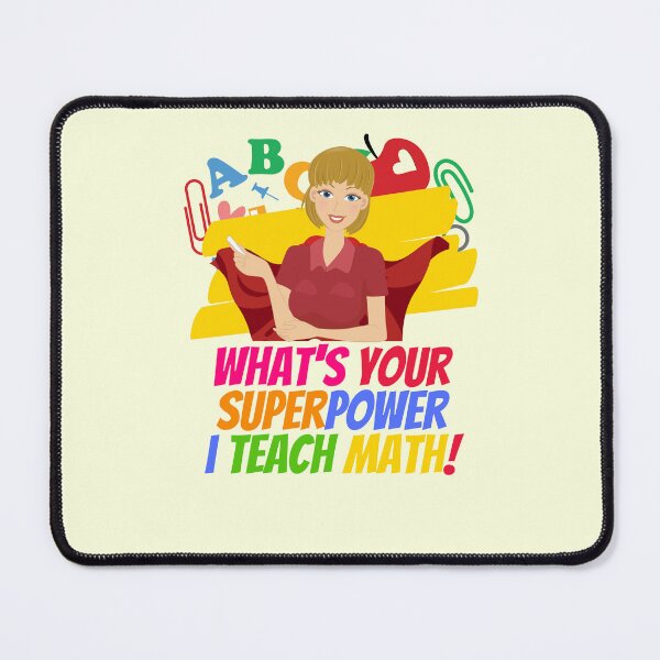 Item preview, Math Teacher Superhero Appreciation designed and sold by superteachers.