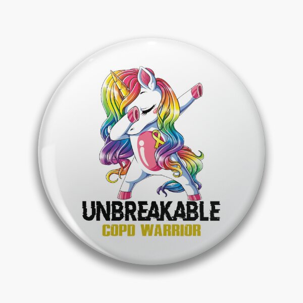 Item preview, COPD Awareness - Unicorn COPD Warrior Ribbon UNBREAKABLE designed and sold by Fernandezf.