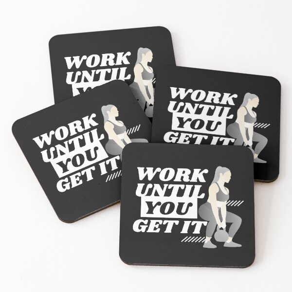 Item preview, Work until you get it | workout motivation quotes designed and sold by Shambusiness.