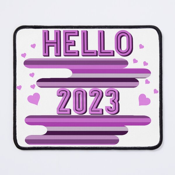 Item preview, Hello 2023 new year’s design pink designed and sold by TipTopTapo.