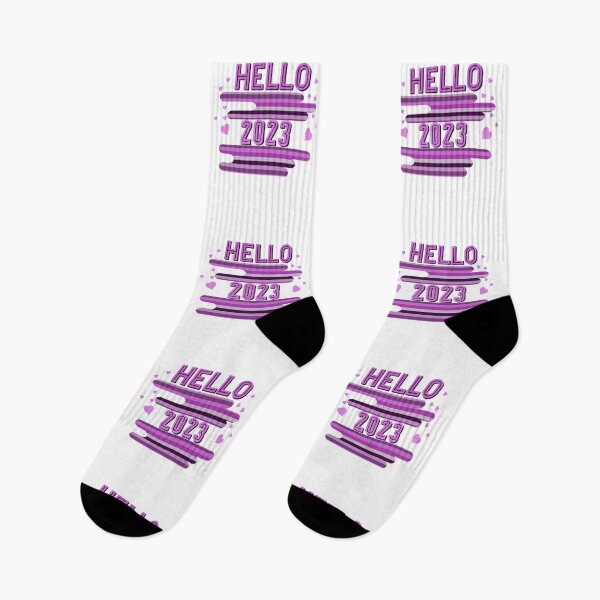 Item preview, Hello 2023 new year’s design pink designed and sold by TipTopTapo.
