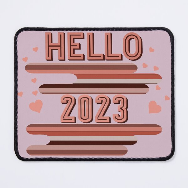 Item preview, Hello 2023 new year’s design peach designed and sold by TipTopTapo.