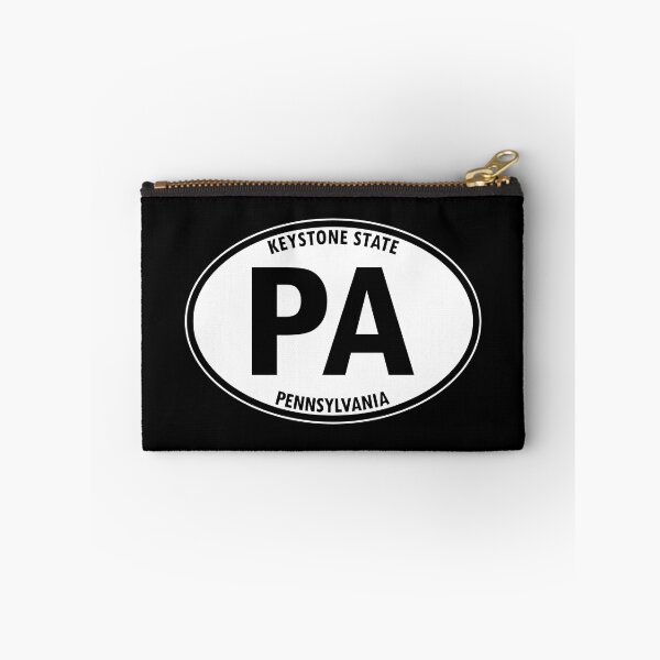 Item preview, Pennsylvania, PA, Keystone State - State Abbreviation and Motto Oval Travel Bumper Sticker for your Car or Luggage.  designed and sold by BBTravels.