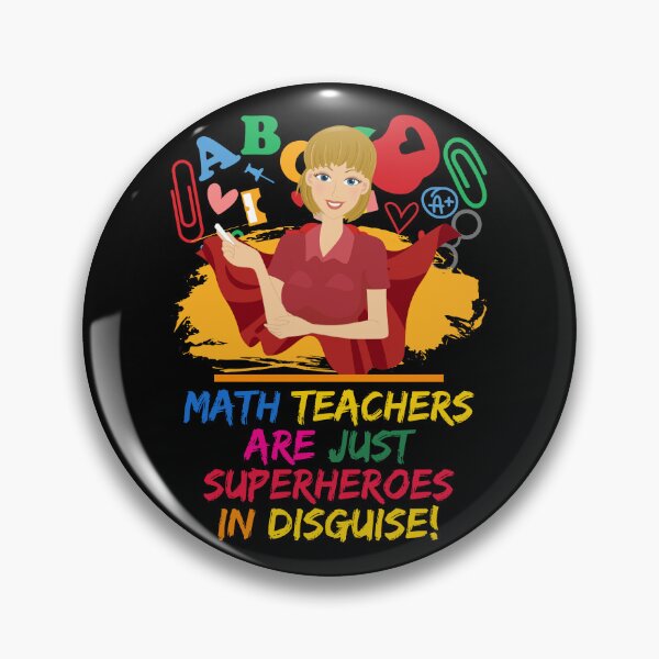 Item preview, Superhero Math Teacher Appreciation designed and sold by superteachers.