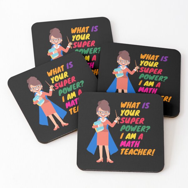 Item preview, Superhero Math Teacher Appreciation designed and sold by superteachers.