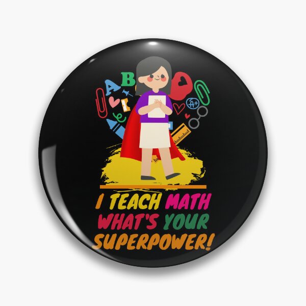 Item preview, Superhero Math Teacher Appreciation designed and sold by superteachers.