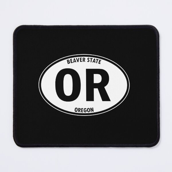 Item preview, Oregon, OR, Beaver State - State Abbreviation and Motto Oval Travel Bumper Sticker for your Car or Luggage. designed and sold by BBTravels.