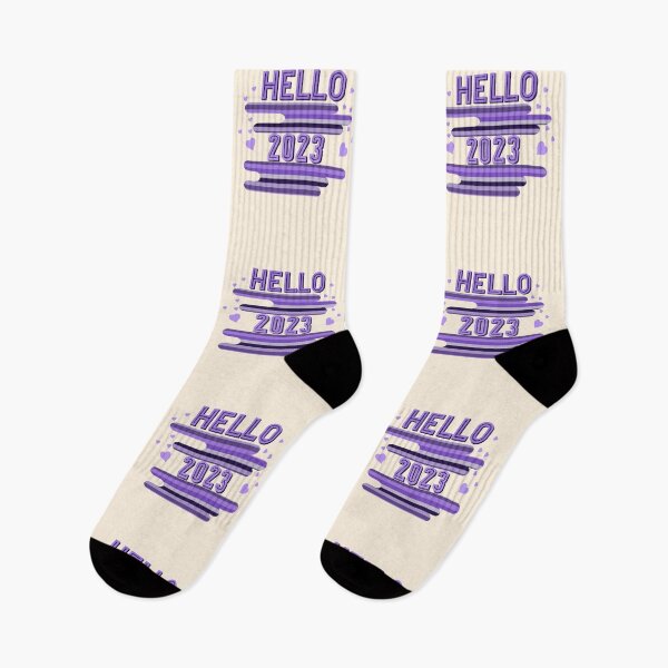 Item preview, Hello 2023 new year’s design purple  designed and sold by TipTopTapo.